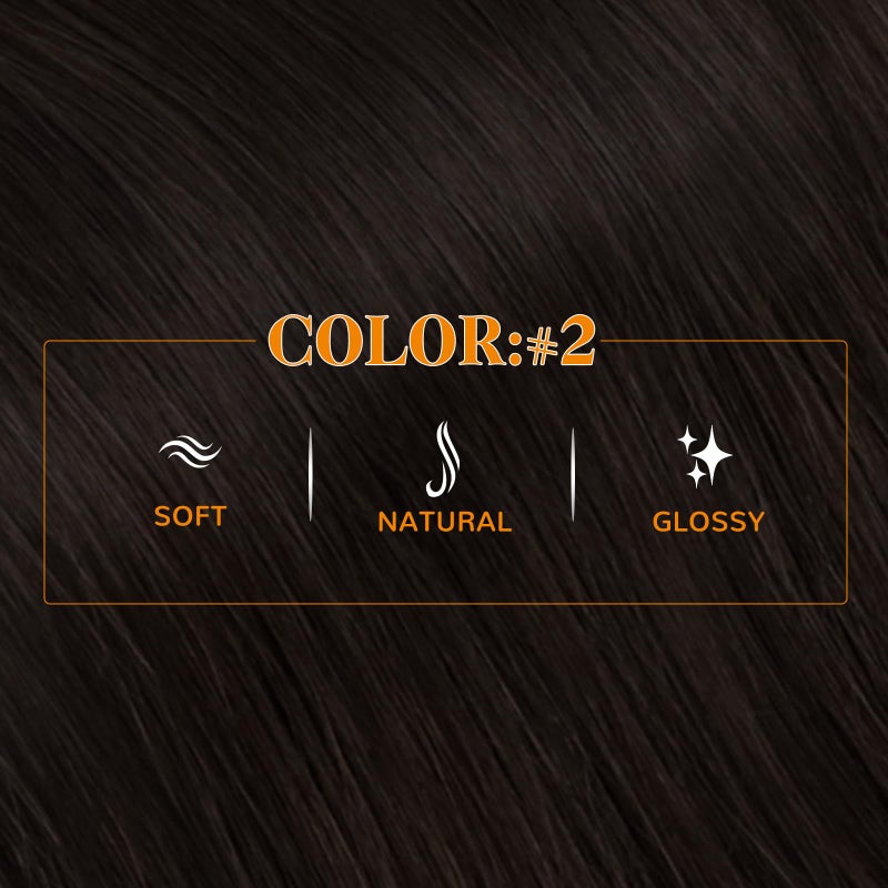Easyouth Ponytail Extension Human Hair Brown Pony Tails Hair Extensions Dark Brown 12 Inch 70g Human Hair Ponytail Natural Look for Daily Wear - Image 2
